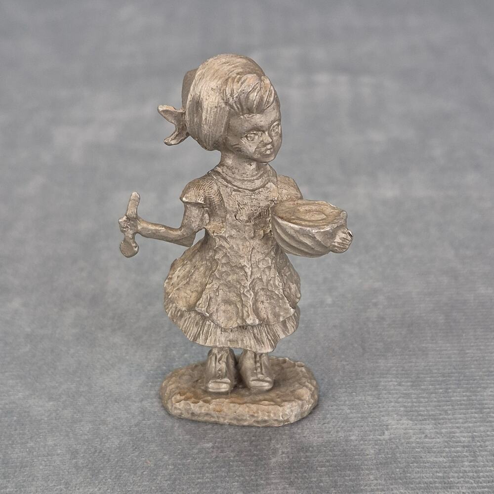 John Sullivan Vintage Girl With Mixing Bowl 70's 80's Figurine
